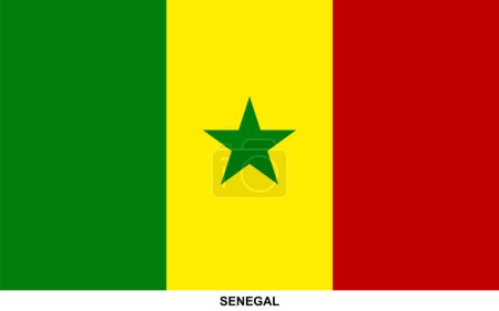 Drapeau du SENEGAL, Drapeau national du SENEGAL