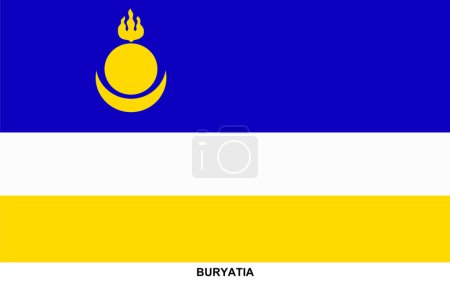 Drapeau de BURYATIE, BURYATIE drapeau national