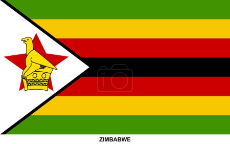 Flag of ZIMBABWE, ZIMBABWE national flag