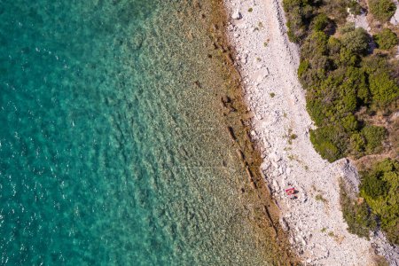 Photo for Aerial view of the Croatia coastline - Royalty Free Image