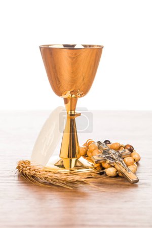 Photo for Communion chalice on the table - Royalty Free Image