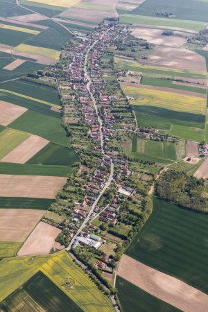 Photo for Aerial view of the Nysa city suburbs in Poland - Royalty Free Image