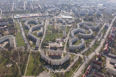 Téléchargez les photos : Vue aérienne de la ville d'Olesnica, dolny slask, Pologne - en image libre de droit