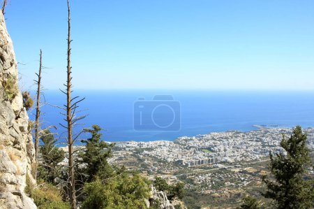Photo for View of Kyrenia from Saint Hilarion Castle in Cyprus - Royalty Free Image