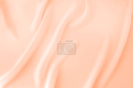 peach fuzz silk fabric, delicate satin with soft pleats Color year 2024 for designer, text mockup, cards, luxury concept. Smooth elegant silk or satin texture can use as background. Retro style