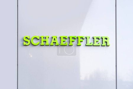 Photo for Schaeffler Group office, global automotive supplier, German efficiency and productivity in innovation and sustainability, Automotive Technologies in Frankfurt, Germany - February 29, 2024 - Royalty Free Image