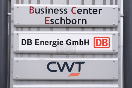 Foto de Business Center Eschborn, DB Energie GmbH, filial de Deutsche Bahn AG, CWT, Modern Office building, Coworking space, Flexible workspace in Frankfurt, Germany - 10 de febrero de 2024 - Imagen libre de derechos