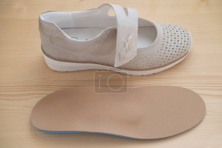 Foto de Inserciones de zapatos ortopédicos con supinador de cuero auténtico, Experience Unmatched Comfort, Soporte de arco, fatiga del pie - Imagen libre de derechos
