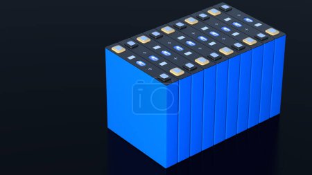 blaue NMC Prismatische Batteriemodule für Elektrofahrzeuge, Massenproduktion Akkumulatoren hohe Leistung und Energie für Elektrofahrzeuge