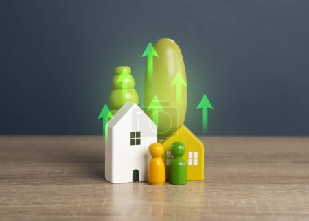 Modernisierung und Verbesserung der eigenen vier Wände. Häuserkampf. Energieeffizienz, Umweltsicherheit. Erhöhung des Wiederverkaufswertes von Immobilien. Steigende Immobilienpreise auf dem Markt.