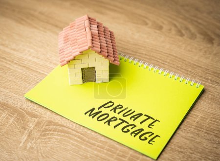 Private mortgage concept. Loan agreement between individuals, typically involving a borrower and a lender who is not a traditional financial institution. Real estate