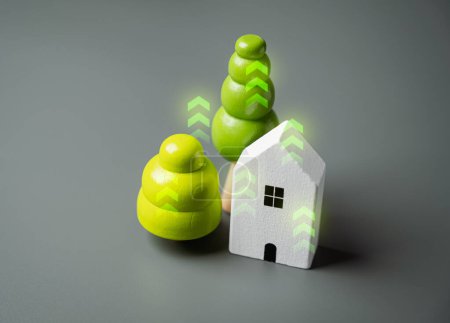 Modernisierung und Verbesserung der eigenen vier Wände. Energieeffizienz, Umweltsicherheit. Häuserkampf. Erhöhung des Wiederverkaufswertes von Immobilien. Steigende Immobilienpreise auf dem Markt.