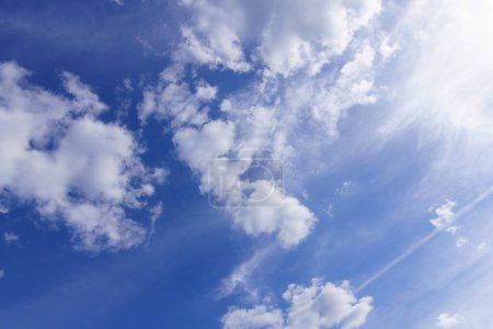 Photo for Blue sky with white clouds in the background - Royalty Free Image