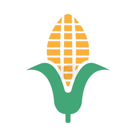 Corn icon clipart design template isolated