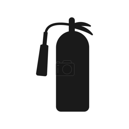 Illustration for Fire extinguisher icon design silhouette template isolated illustration - Royalty Free Image