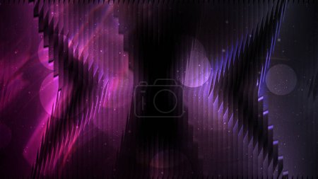 Photo for Abstract background with glowing lines and dots. digital illustration of a neon light rays. futuristic design template. - Royalty Free Image
