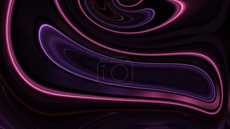 Photo for Abstract background with fluid shapes. 3d rendering, illustration. - Royalty Free Image