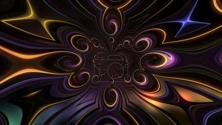 Foto de Fondo fractal abstracto. gráficos generados por ordenador. - Imagen libre de derechos