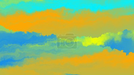 Foto de Fondo abstracto con gradiente colorido. 2d ilustración de la pintura digital moderna. - Imagen libre de derechos