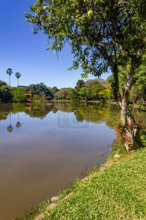 Lago en Redencao Park, Porto Alegre, Rio Grande do Sul, Brasil