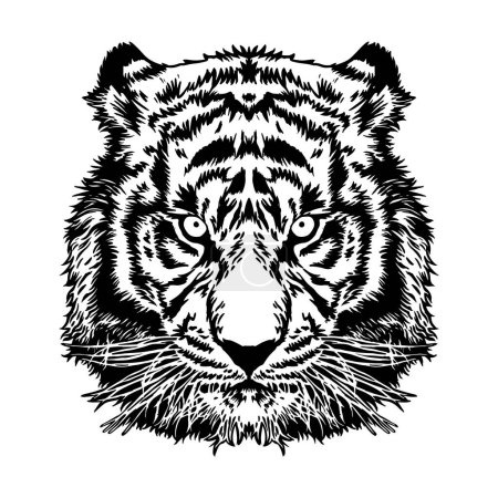 Photo for Tiger head art painting - Royalty Free Image