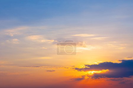 Beautiful sky with cloud at sunset background. Sky with clouds weather nature cloud blue
