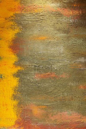 Photo for Abstract painted wall background texture. Aged painted surface of putty wall with copy space - Royalty Free Image