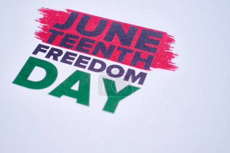Photo for Juneteenth Independence Day. Freedom or Emancipation day. Annual american holiday, celebrated in June 19. African-American history and heritage. Poster, greeting card, banner and background. Vector - Royalty Free Image