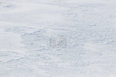 Snow texture, snow cover with uneven surface