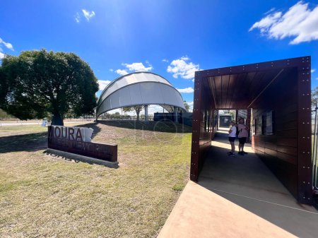 Photo for MOURA, QLD - AUG 21 2023:Moura Miners Memorial IN Queensland, Australia.The monument commemorates those who were killed in mining accidents and disasters on the Moura - Kianga coalfields. - Royalty Free Image