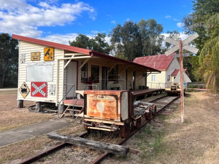 Photo for BILOELA, QLD - AUG 22 2023:An old train station in Biloela. For the past nearly 150 years Queensland railways are part of the cultural heritage and history of Queensland, Australia. - Royalty Free Image
