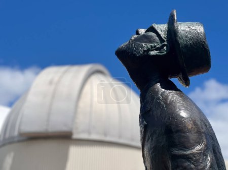 Photo for BRISBANE - DEC 12 2023:Statue of Konstantin Tsiolkovsky, Russian and Soviet rocket scientist who pioneered astronautics outside the Sir Thomas Brisbane Planetarium in Brisbane Queensland, Australia. - Royalty Free Image