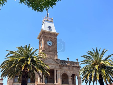 Photo for WARWICK, QLD - OCT 25 2023:Warwick Town Hall in Queensland, Australia.  It is the administrative centre of the Southern Downs Region local government area. - Royalty Free Image