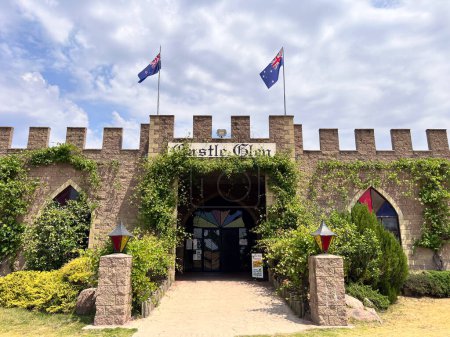 Photo for STANTHORPE, QLD - OCT 26 2023:The Castle building of Castle Glen Vineyard the only Whiskey producer in Queensland, Australia. - Royalty Free Image