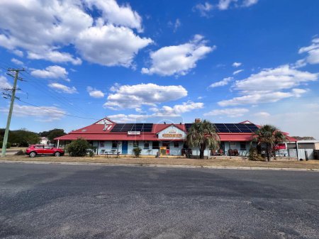 Photo for JENNINGS, NSW - OCT 29 2023:The historical Jennings hotel (100 years old) at the small village of Jennings, home to around 200 people and is situated right on the New South Wales Queensland border. - Royalty Free Image
