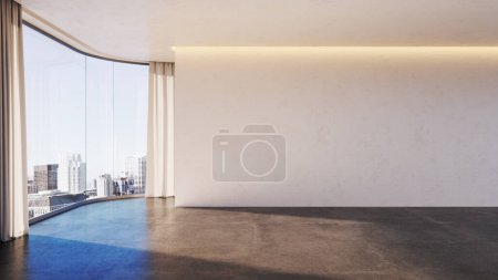 Téléchargez les photos : Grand luxe moderne lumineux intérieurs Salon maquette illustration image rendu 3D - en image libre de droit