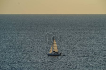 Photo for Yacht in Atlantic Ocean off Palm Beach, Florida - Royalty Free Image