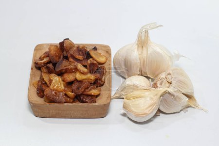 Photo for Whole onion bulb on white background. Onion set. - Royalty Free Image