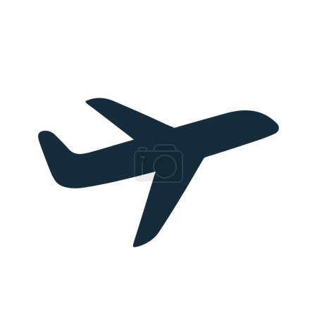 Illustration for Airplane Icon. Airplane Icon Transportation Logo Template - Royalty Free Image