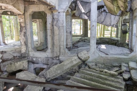 Téléchargez les photos : Ruines de la caserne Westerplatte, Gdansk, Pologne - en image libre de droit