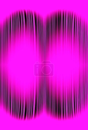 Photo for Abstract vivid illustration of vertical black lines on a pink background. Modern template with moving background style and vertical geometric wallpaper. - Royalty Free Image