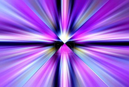 Téléchargez les photos : Résumé du zoom radial surface floue dans les tons lilas, rose, bleu. Fond coloré flou avec des lignes radiales, rayonnantes et convergentes. - en image libre de droit