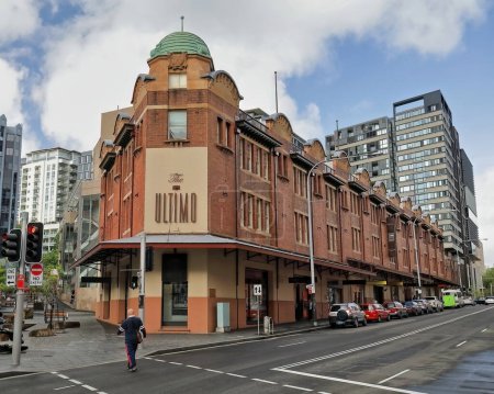 Photo for The heritage-listed Ultimo building finished in 1911 occupies the seat of the former City Markets in the centre of Chinatown near the Central Train Station in Haymarket suburb. Sydney-NSW-Australia. - Royalty Free Image