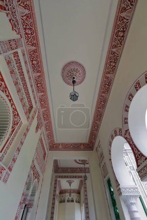 Photo for Cienfuegos, Cuba-October 11, 2019: Palacio de Valle Palace, architectural National Heritage Memorial reminiscent of Spanish-Moorish art with Romanesque, Gothic, Baroque and Mudejar styles influences. - Royalty Free Image