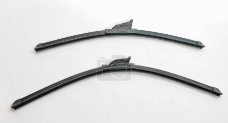 Photo for Frameless car wiper blades on a white background - Royalty Free Image