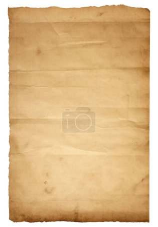 Foto de Textura de papel en blanco aislada sobre fondo blanco - Imagen libre de derechos