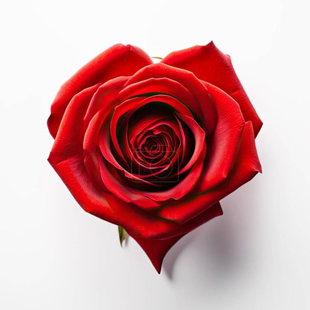 Téléchargez les photos : Rose rouge isolée sur fond blanc - en image libre de droit