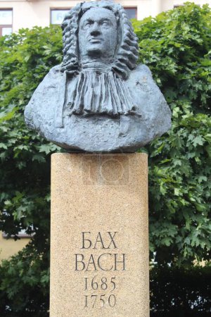 Photo for Statue of Johann Sebastian Bach in Sankt Petersburg Russia - Royalty Free Image