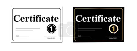 Illustration for Award certificate 2 certificate diploma certificate frame design - Royalty Free Image