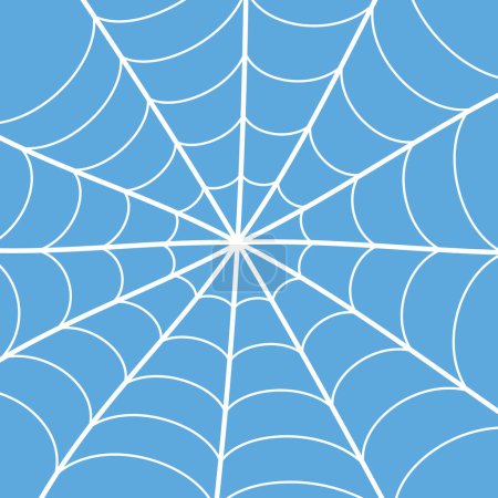 Ilustración de Tela de araña sobre un fondo de color - Imagen libre de derechos
